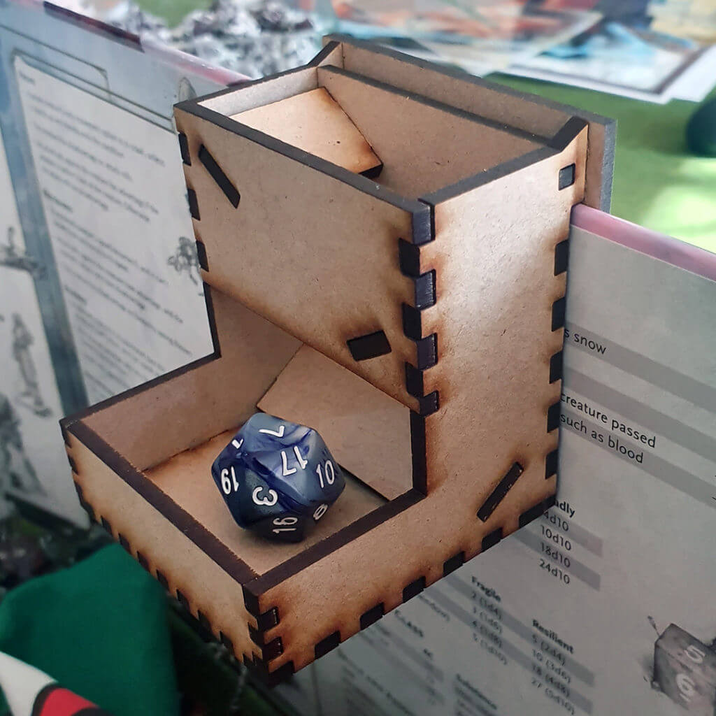 DM Dice Tower (Standard Dice Size) GlowCraft Australia
